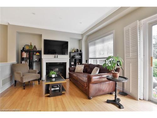 1104 Agram Drive, Oakville, ON - Indoor Photo Showing Living Room With Fireplace