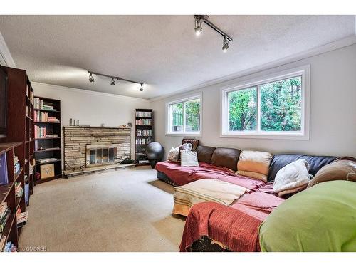 2069 Thornlea Drive, Oakville, ON - Indoor Photo Showing Living Room With Fireplace