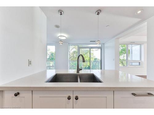 603-3500 Lakeshore Road W, Oakville, ON - Indoor Photo Showing Kitchen With Double Sink