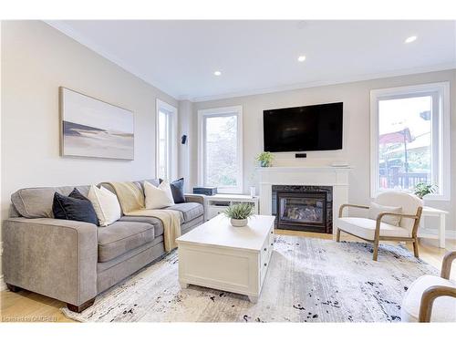 3410 Robin Hill Circle, Oakville, ON - Indoor Photo Showing Living Room With Fireplace