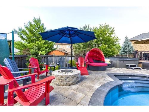 3410 Robin Hill Circle, Oakville, ON - Outdoor With In Ground Pool With Deck Patio Veranda