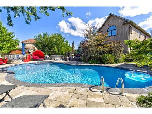 3410 Robin Hill Circle, Oakville, ON - Outdoor With In Ground Pool With Backyard