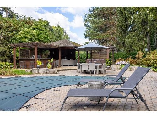 158 Dornie Road, Oakville, ON - Outdoor With In Ground Pool With Deck Patio Veranda