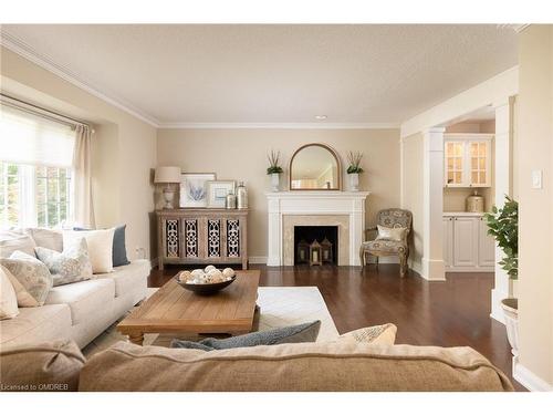 158 Dornie Road, Oakville, ON - Indoor Photo Showing Living Room With Fireplace