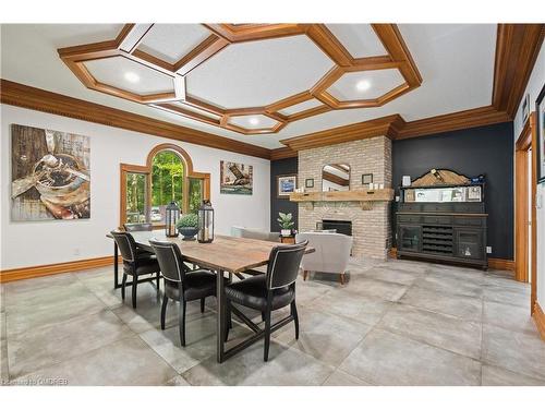 5858 Fourth Line, Hillsburgh, ON - Indoor Photo Showing Other Room With Fireplace