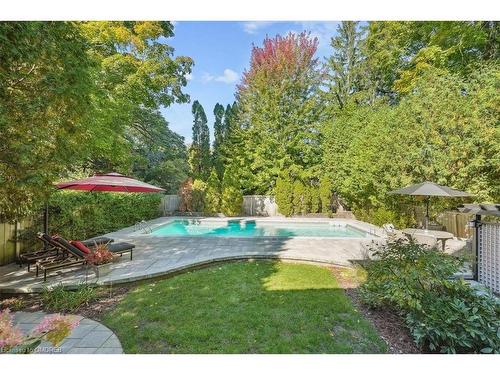 3021 Woodland Park Drive, Burlington, ON - Outdoor With In Ground Pool With Backyard