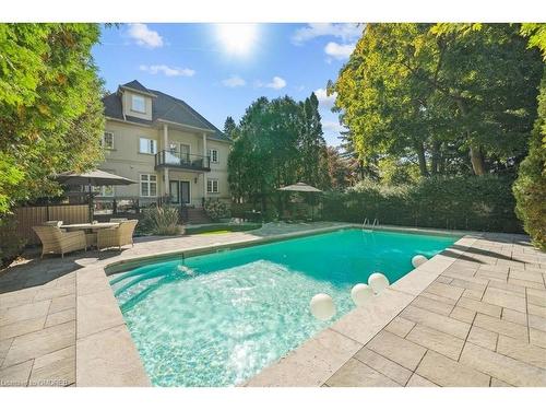 3021 Woodland Park Drive, Burlington, ON - Outdoor With In Ground Pool With Backyard