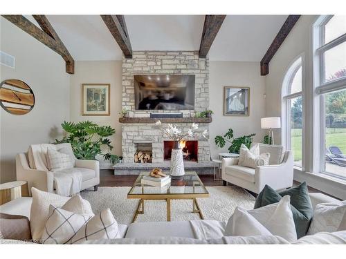 48 Palomino Drive, Carlisle, ON - Indoor Photo Showing Living Room With Fireplace