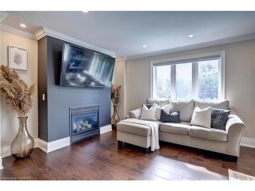 48 Palomino Drive, Carlisle, ON - Indoor Photo Showing Living Room With Fireplace