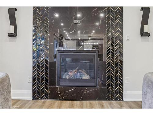 91 Oneida Boulevard, Hamilton, ON - Indoor With Fireplace