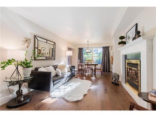 108 Chalmers Street, Oakville, ON - Indoor Photo Showing Living Room With Fireplace