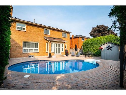 2058 Grand Boulevard, Oakville, ON - Outdoor With In Ground Pool With Backyard With Exterior