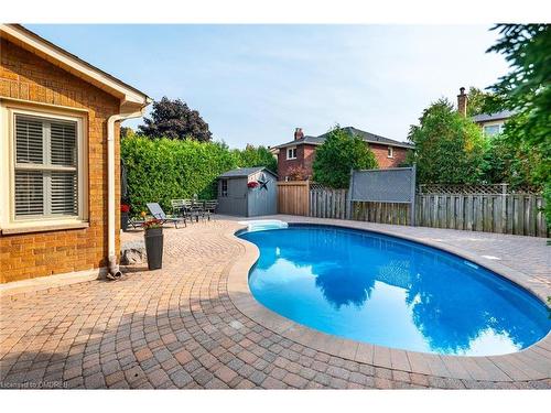 2058 Grand Boulevard, Oakville, ON - Outdoor With In Ground Pool With Backyard