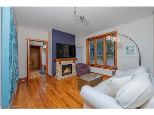 147 Main Street S, Georgetown, ON - Indoor Photo Showing Living Room With Fireplace