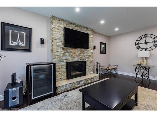 1440 Ivy Court, Oakville, ON - Indoor Photo Showing Living Room With Fireplace