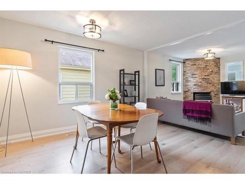 135 Deane Avenue, Oakville, ON - Indoor Photo Showing Dining Room With Fireplace