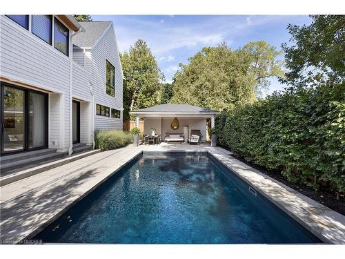 143 Crestwood Court, Burlington, ON - Outdoor With In Ground Pool With Exterior