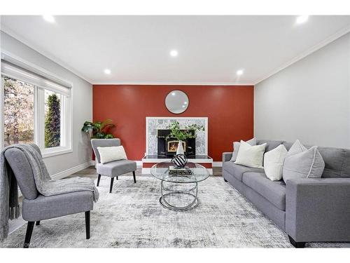 5739 Sixth Line, Erin, ON - Indoor Photo Showing Living Room With Fireplace