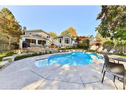 2324 Cheverie Street, Oakville, ON - Outdoor With In Ground Pool With Deck Patio Veranda With Backyard