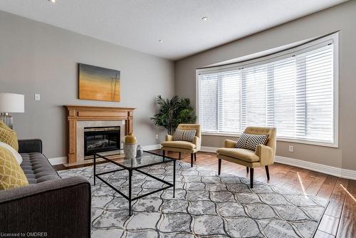 1182 Lindenrock Drive, Oakville, ON - Indoor Photo Showing Living Room With Fireplace