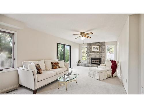 524 Chillingham Crescent, Oakville, ON - Indoor Photo Showing Living Room With Fireplace