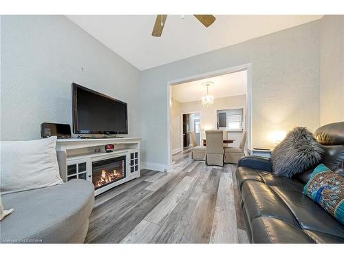 16 Case Street, Hamilton, ON - Indoor Photo Showing Living Room With Fireplace