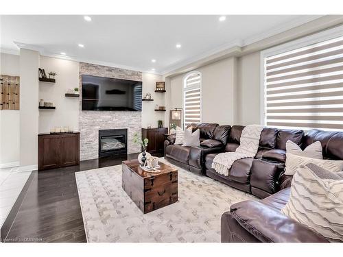 2486 Village Common Drive, Oakville, ON - Indoor Photo Showing Living Room With Fireplace