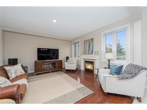 10 Orchid Avenue, Georgetown, ON - Indoor Photo Showing Living Room With Fireplace