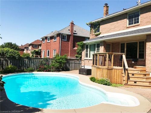 1312 Fieldcrest Lane, Oakville, ON - Outdoor With In Ground Pool With Deck Patio Veranda