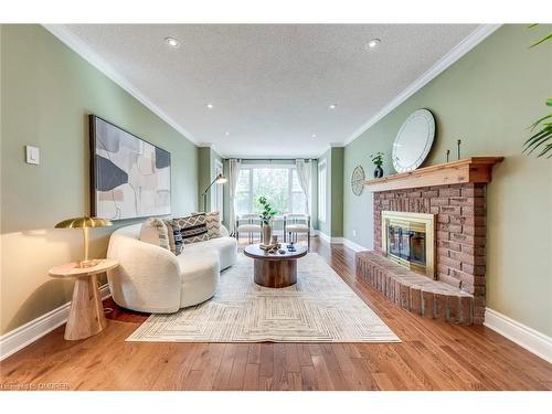 1312 Fieldcrest Lane, Oakville, ON - Indoor Photo Showing Living Room With Fireplace