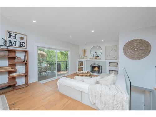 27 Tweedle Street, Glen Williams, ON - Indoor Photo Showing Living Room With Fireplace