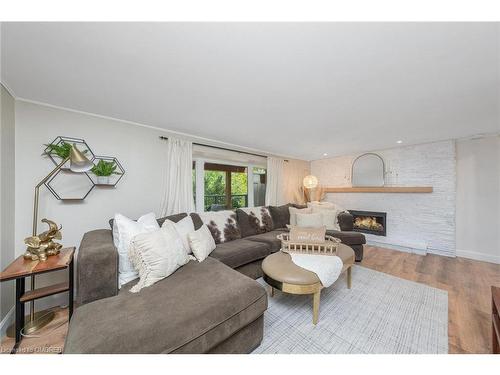 27 Tweedle Street, Glen Williams, ON - Indoor Photo Showing Living Room With Fireplace