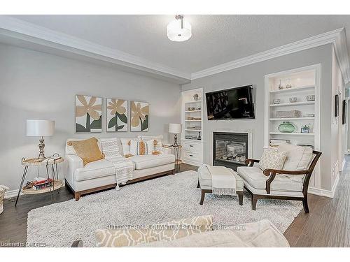 3362 Fox Run Circle, Oakville, ON - Indoor Photo Showing Living Room With Fireplace