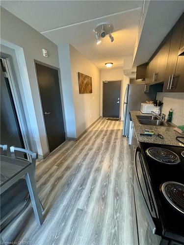 B510-275 Larch Street, Waterloo, ON - Indoor Photo Showing Kitchen With Double Sink