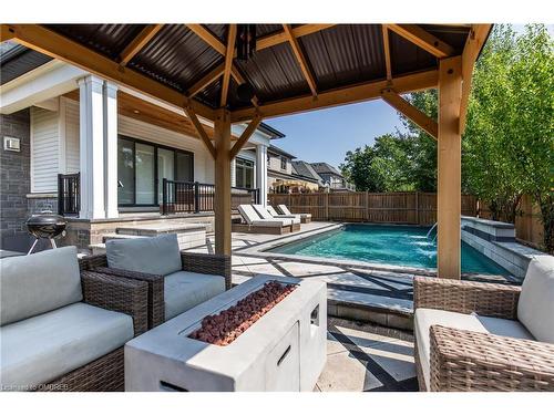 604 Maplehurst Avenue, Oakville, ON - Outdoor With In Ground Pool With Deck Patio Veranda