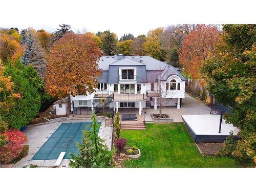 34 Maple Avenue, Dundas, ON - Outdoor With In Ground Pool With Deck Patio Veranda