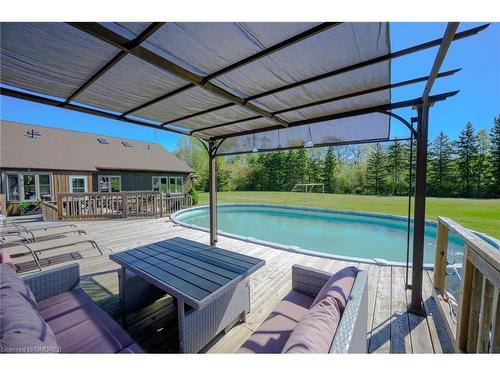 61041 Regional Road 27, Wainfleet, ON - Outdoor With Above Ground Pool With Deck Patio Veranda