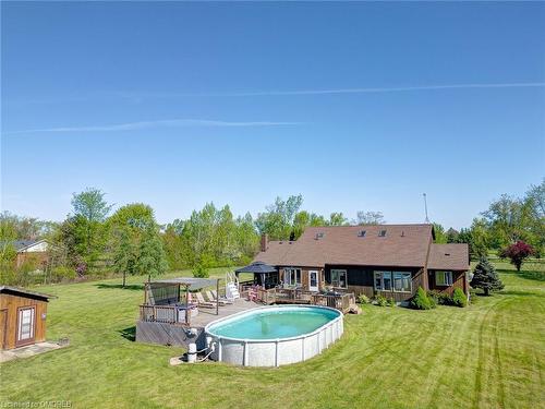 61041 Regional Road 27, Wainfleet, ON - Outdoor With Above Ground Pool With Backyard