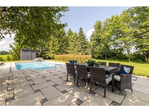 3587 Sideroad 10, Bradford, ON - Outdoor With In Ground Pool With Deck Patio Veranda With Backyard