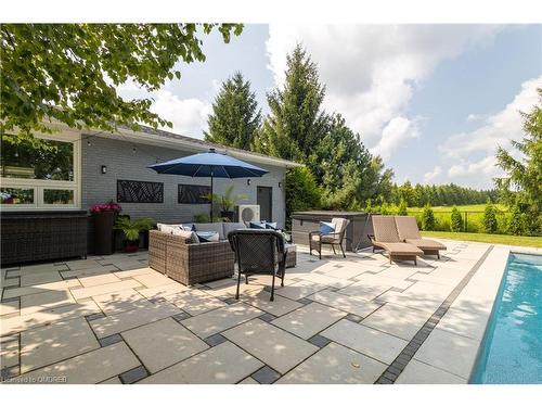 3587 Sideroad 10, Bradford, ON - Outdoor With In Ground Pool With Deck Patio Veranda