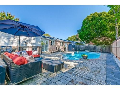 2492 Rebecca Street, Oakville, ON - Outdoor With In Ground Pool With Deck Patio Veranda