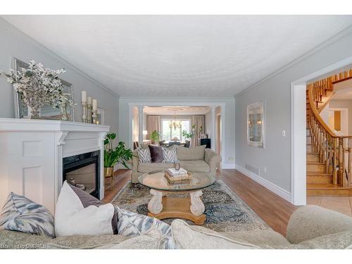 3219 New Street, Burlington, ON - Indoor Photo Showing Living Room With Fireplace