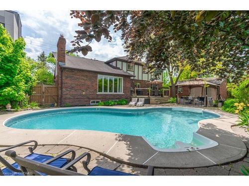 3219 New Street, Burlington, ON - Outdoor With In Ground Pool With Backyard