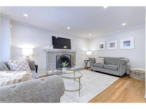 2116 Munn'S Avenue, Oakville, ON - Indoor Photo Showing Living Room With Fireplace