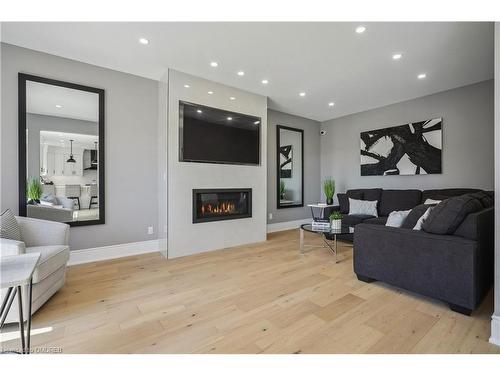 796 Highway 6 S, Haldimand County, ON - Indoor Photo Showing Living Room With Fireplace