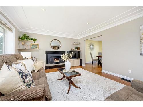 14360 Sixth Line, Halton Hills, ON - Indoor Photo Showing Living Room With Fireplace