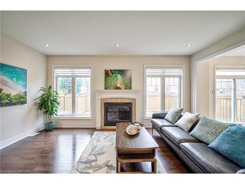 211 Sixteen Mile Drive, Oakville, ON - Indoor Photo Showing Living Room With Fireplace