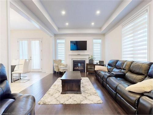 39 Trail Rider Drive, Brampton, ON - Indoor Photo Showing Living Room With Fireplace