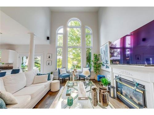 1436 Gulledge Trail, Oakville, ON - Indoor Photo Showing Living Room With Fireplace