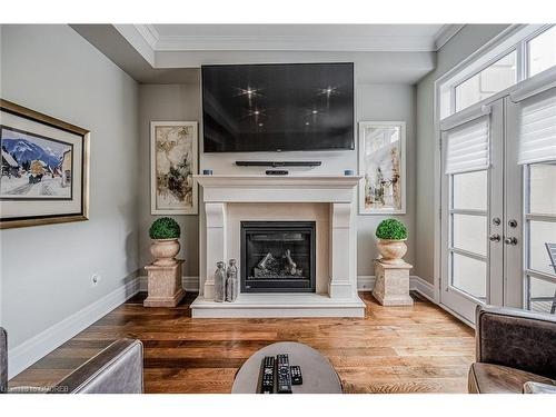 184 Dorval Drive, Oakville, ON - Indoor Photo Showing Living Room With Fireplace